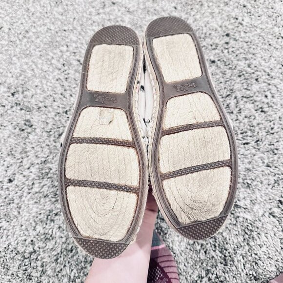 Coach Rhodelle Slip On Espradille Cream Floral Rose Casual Shoe Size 7.5 - Picture 6 of 8